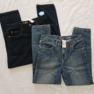 Place Bundle Of 2 Kids Dark and Light Blue Jeans Set